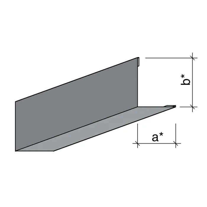 Угол пристенный Албес PL 19х19 белый L-3.0м